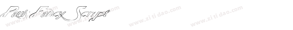 Pauls Fancy Script字体转换